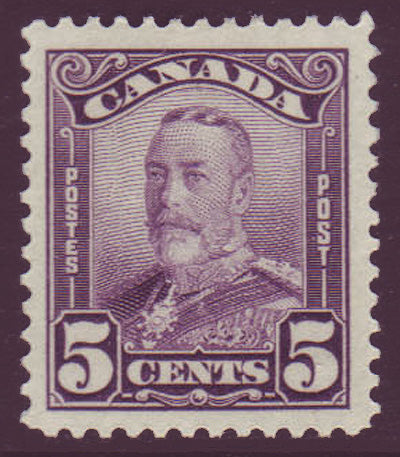 CA01532 Canada       King George V "Scroll" Issue 1928-29      Unitrade # 153 XF MH