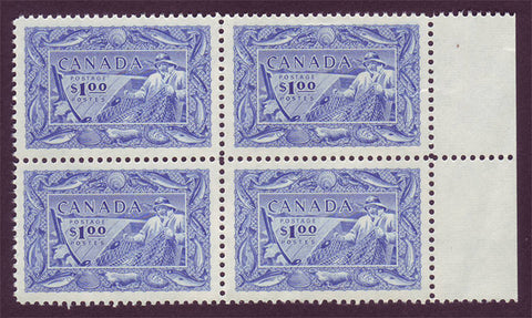 CA0302 Canada # 302 VF MNH**   Fisherman block of 4