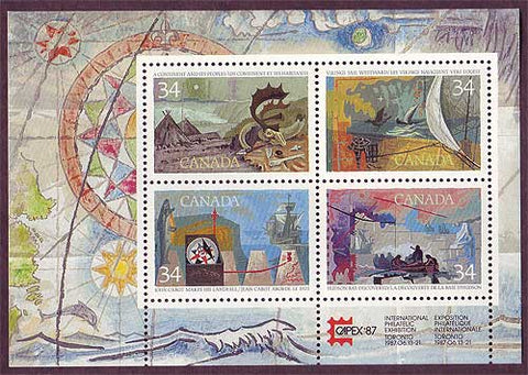 CA1107b Canada # 1107b MNH, Exploration of Canada - 1986