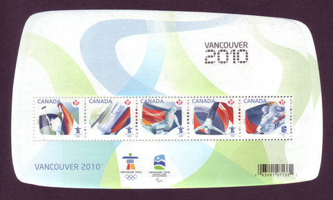 CA2299f Canada Scott # 2299f, Olympic Definitives Overprinted 2009