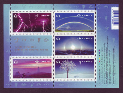 CA2838 Canada Scott # 2838, Weather Wonders 2015