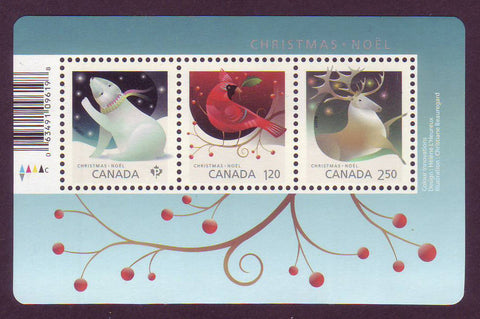 CA3045 Canada Scott # 3045, Christmas Animals - 2017