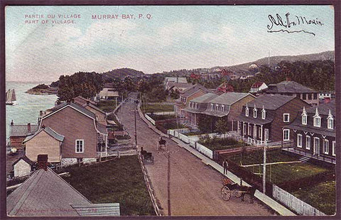 View Over the Village of Murray Bay, Québec.  Postcard ca. 1910