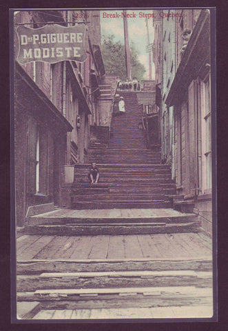 Break-Neck Steps, Old Quebec ca. 1905