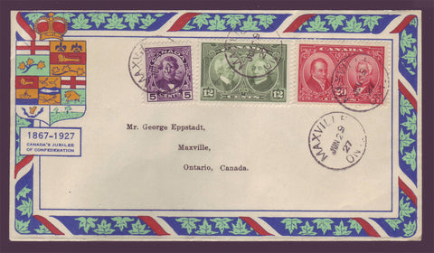 BAFDC # 146-48, George Eppstadt Cachet, Historical Issue 1927