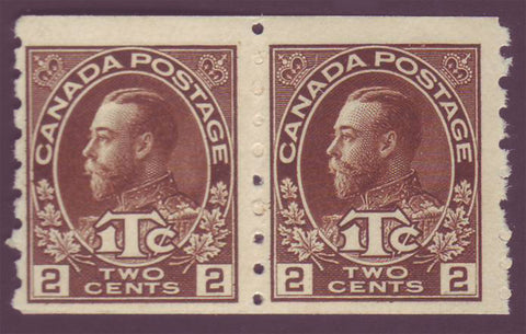 CAMR7x21 Canada # MR7 F MNH**  War Tax coil pair 1916