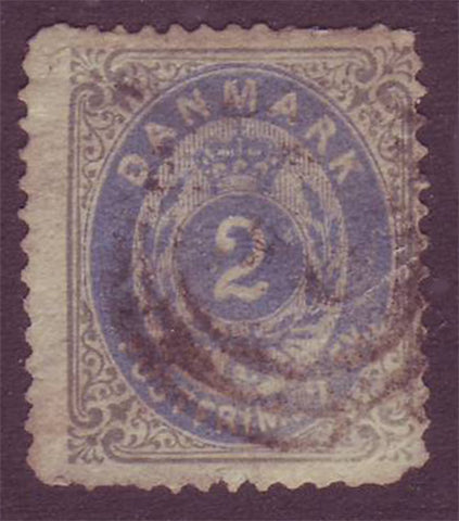 DE0016c5 Denmark Scott # 16c inverted frame - 1871