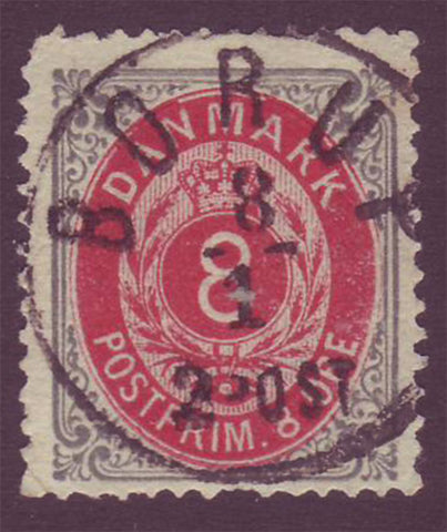 DE00285 Denmark Scott # 28 F-VF - 1875