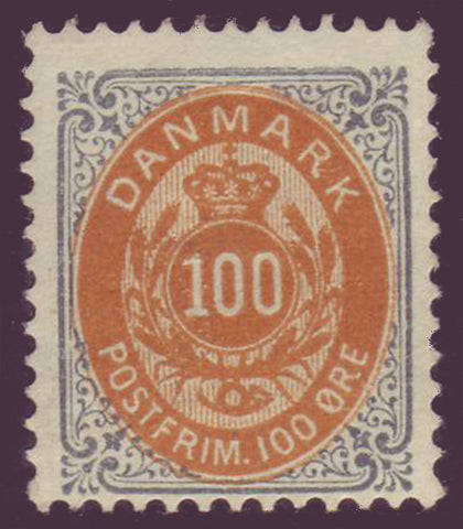 DE0052a2 Denmark Scott # 52a F MH