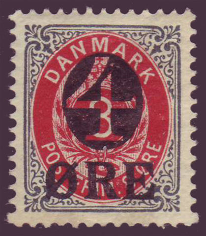 DE00551 Danemark Scott # 55 VF MNH * * 1904