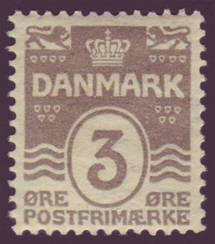 DE00591 Danemark Scott # 59 VF MNH * * 1905