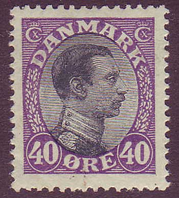 DE01162 Danemark Scott # 116 VF MH. Christian X 1913-28