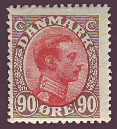 DE01272 Danemark Scott # 127 F MH, Christian X 1913-28