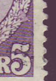 DE0134var5 Danemark Scott # 134 variété de variétés VF usagé . Christian X 1913-28