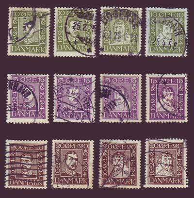 DE0164-755PE Denmark Scott # 164-75 VF