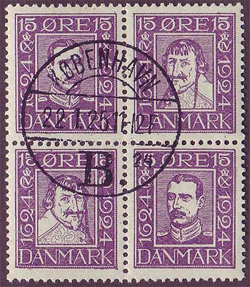 DE0171a5 Denmark Scott # 171a VF. Danish Postal Service 1924