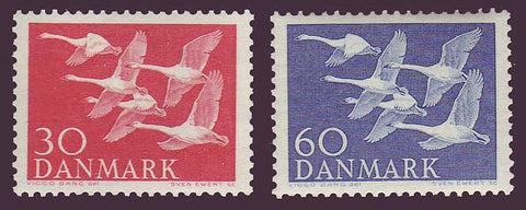 DE0361-621 Danemark Scott # 361-62 MNH. Pays du Nord émission 1956