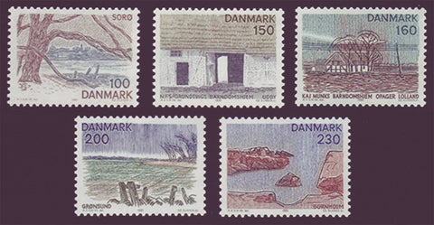 DE0682-861 Danemark Scott # 682-86 MNH * *. Vues panoramiques de Zeeland 1981