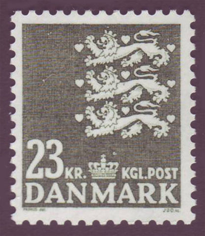 DE08131 Danemark Scott # 813 MNH, petit sceau d’État 1986