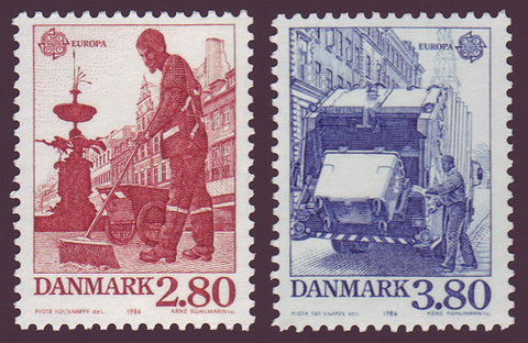 DE0826-271 Danemark Scott # 826-27 MNH, Europa 1986