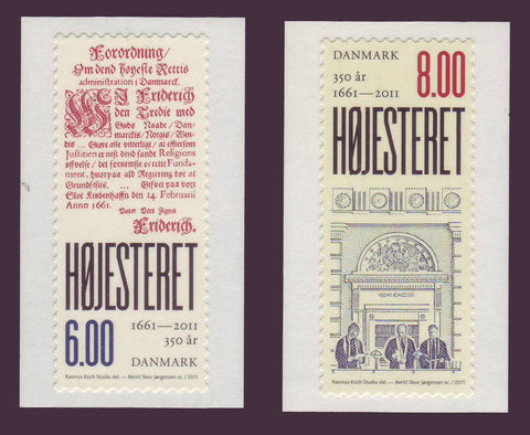 DE1523-24 Denmark Scott # 1523-24 MNH, Supreme Court 2011