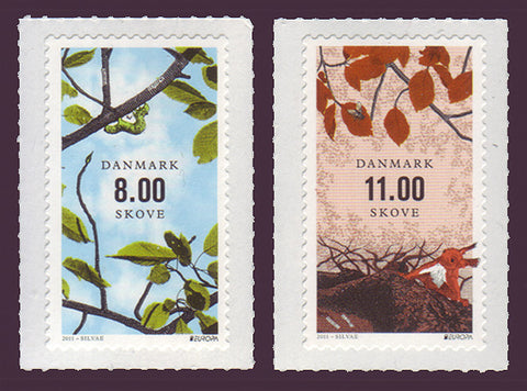 DE1529-301 Denmark Scott # 1529-30 MNH, Forests- Europa 2011