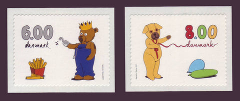 DE1540-411 Denmark Scott # 1540-41 MNH, Children's TV Characters 2011