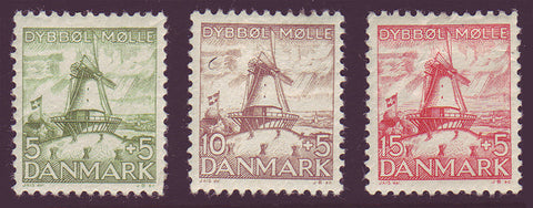 DEB06-082 Danemark Scott # B6-8 MNH * * Dybbol Mill 1937