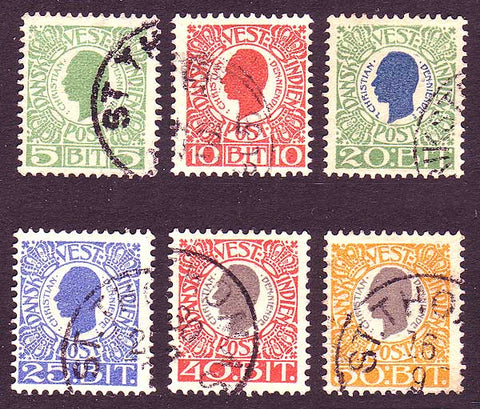 DWI31-365 Danish West Indies Scott # 31-36