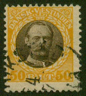 DWI495 Danish West Indies Scott # 49 F-VF