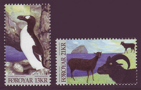 FA2012.8 Faroe Islands 
        
          Scott # 573-74 VF MNH
2012
          
          Animals of the Viking Age 
        ;