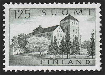 FI03811 Finland Scott # 381 VF MNH, Turku Castle 1961