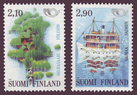 FI0864-651 Finland Scott # 864-65 VF MNH, Tourism 1991
