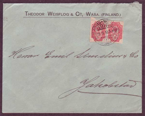 FI5057PH Finlande courrier d’affaires domestique 1910
