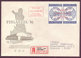 FI5067PH Finland Registered FDC Finlandia '56 - 1956