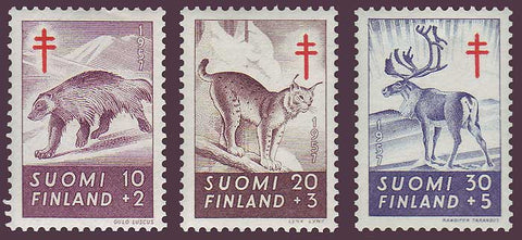 FIB142-441 Finland Scott # B142-44 VF MNH