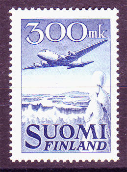 FIC31 Finland Scott # C3 VF MNH, Airmail 1950