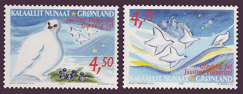 GR0390-911 Greenland Scott - 390-91 VF MNH, Noel 2001