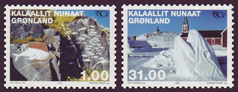 GR0394-951 Greenland Scott - 394-95 VF MNH, Sculptures 2002