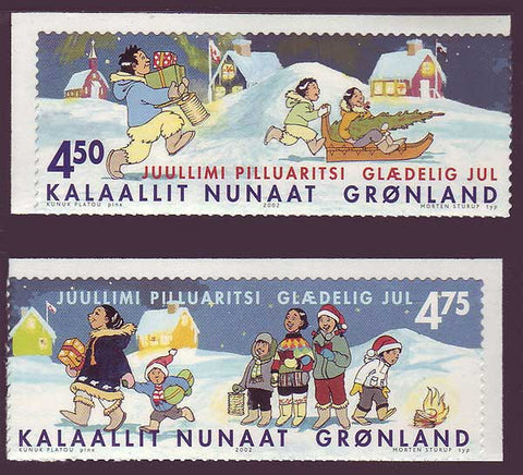 GR0405-061 Greenland Scott - 405-06 VF MNH, Noel 2002