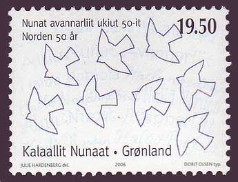 GR04701 Greenland Scott 470 VF MNH, ''Norden'' Nordic Stamps 2006