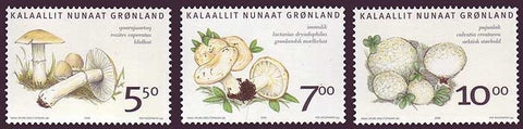 GR0476-781 Greenland Scott - 476-78 VF MNH, Champignons 2006