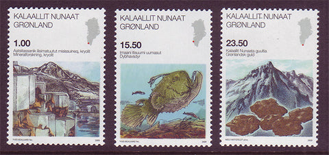 GR0552-541 Greenland Scott 552-54 VF MNH, Science 2009