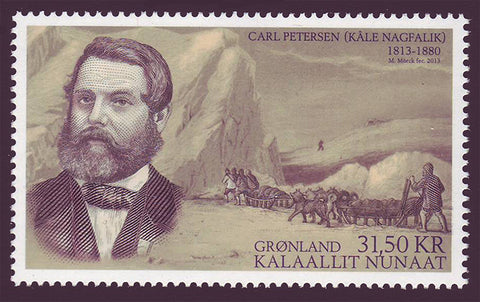 GR0656 Greenland Scott no 656 VF MNH, Carl Petersen, Explorateur 2013