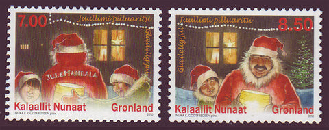 GR0578-791 Greenland Scott - 578-79 VF MNH, Noel 2010