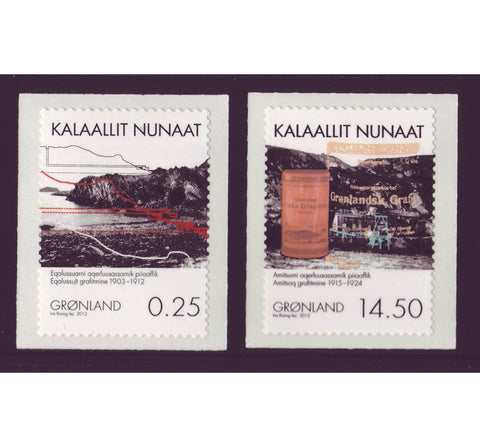 GR0616-17 Greenland  Scott # 616-17 MNH, Graphite Mining - 2012