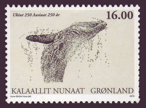 GR06451 Greenland Scott no 645 VF MNH, Aasiaat, 250e anniversaire 2013