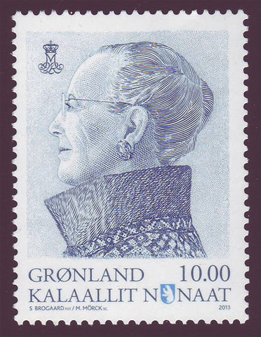 GR06551 Groenland Scott 655 VF MNH, Reine Margrethe définitive 2013