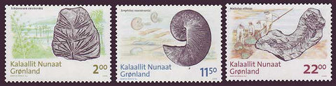 GR0533-35 Greenland Scott 533-35 VF MNH, Fossiles 2008