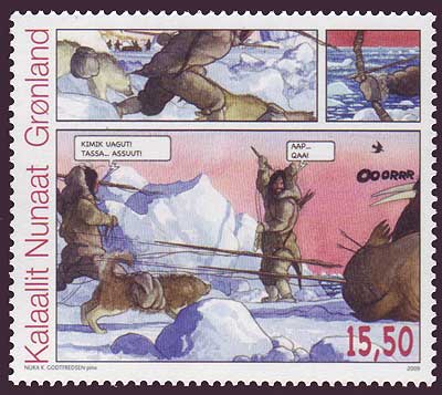 GR0544Greenland Scott 542 VF MNH, Bande dessinée 2009